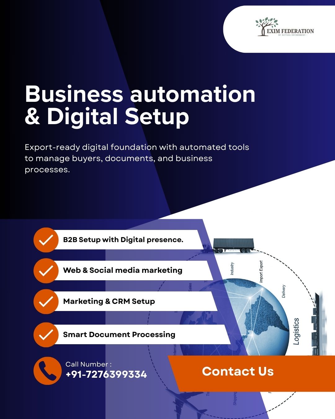 Business automation & Digital Setup by Exim Federation