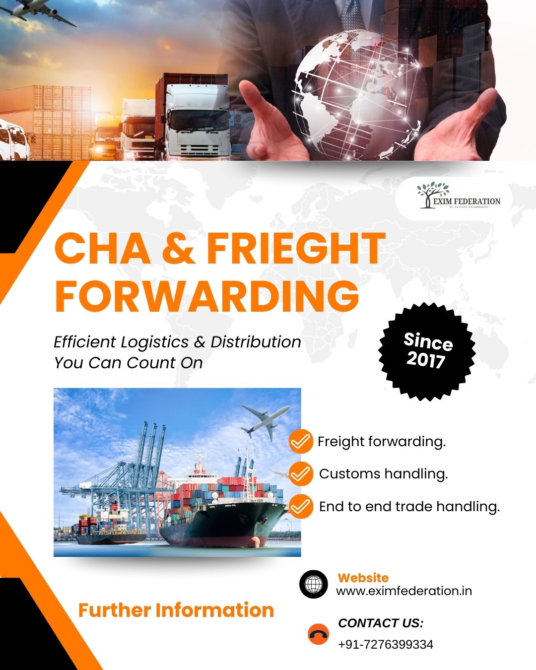 Custom clearance service by Exim Federation