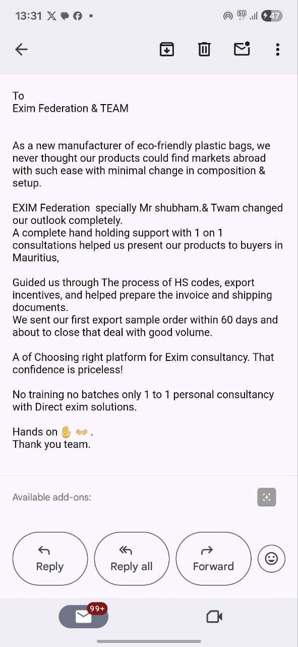 Exim Federations