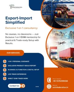 Export Import course consultancy by Exim Federation
