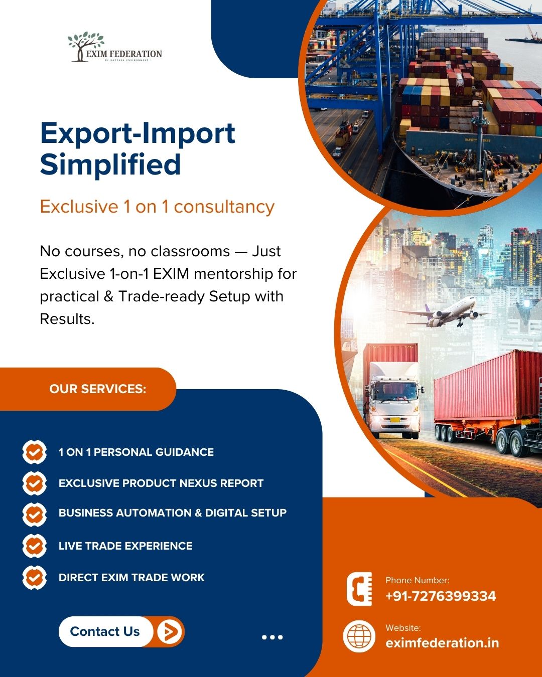 Export Import course consultancy by Exim Federation