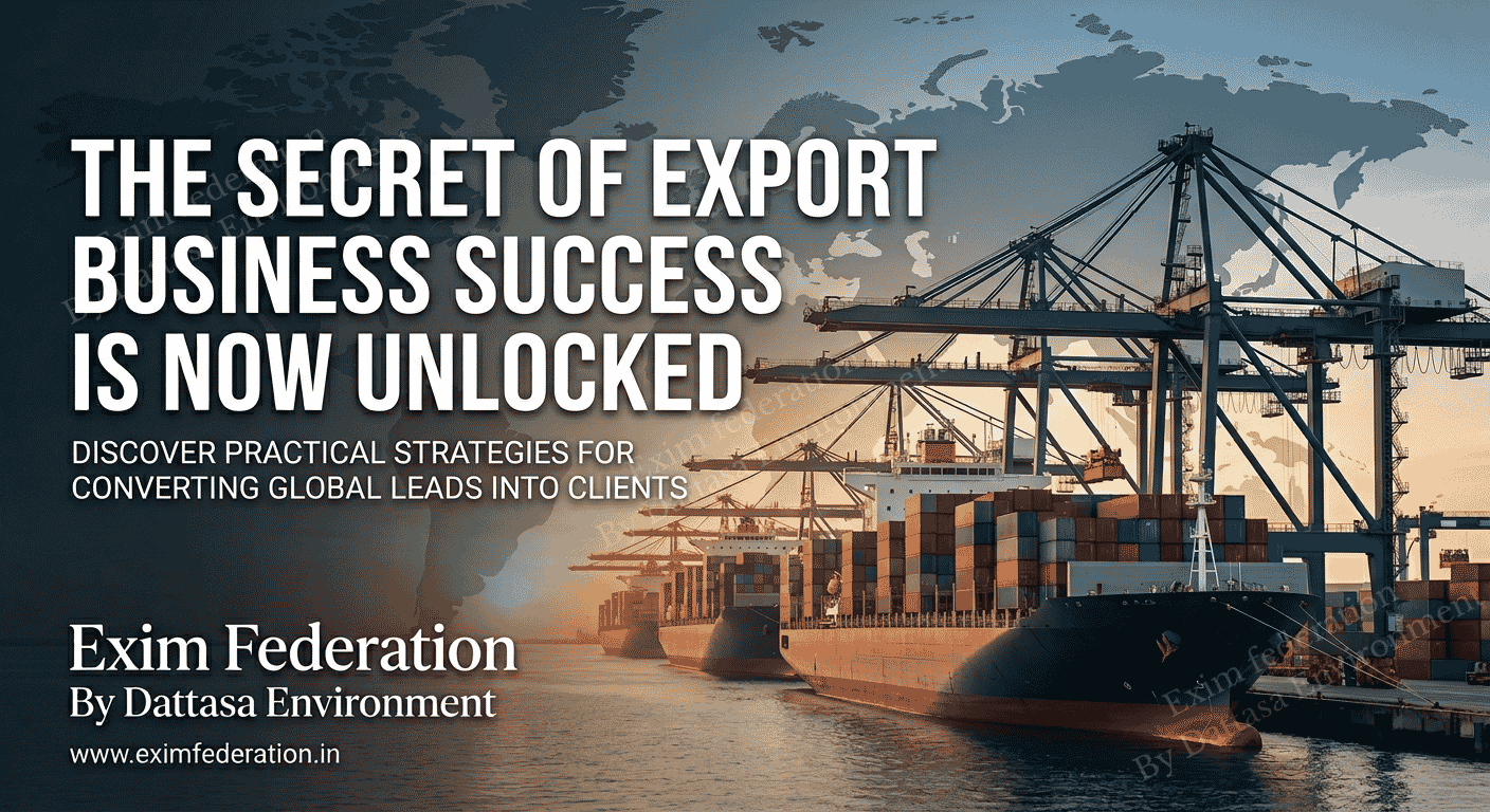 Import export consultant in India We provide customized business solutions for export business setup, consignment based trade consultancy, Exim documentation support and global market guidance with Exim Federation.