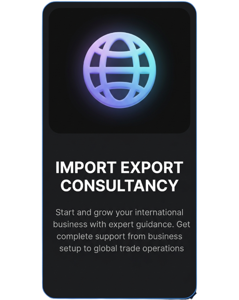 Import export consultancy