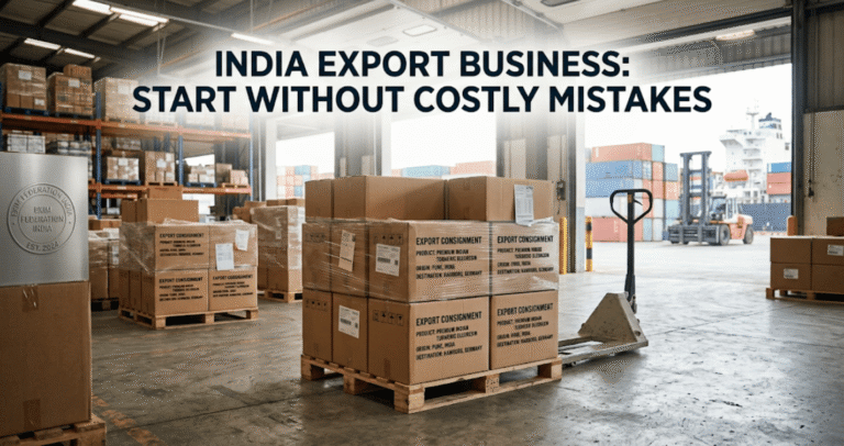 Export consultant discussing international market opportunities with a new Indian exporter.