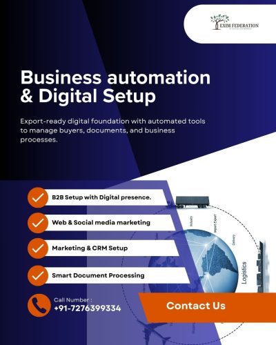 Business automation & Digital Setup by Exim Federation