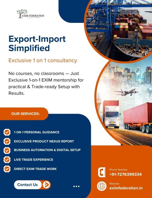Export Import course consultancy by Exim Federation